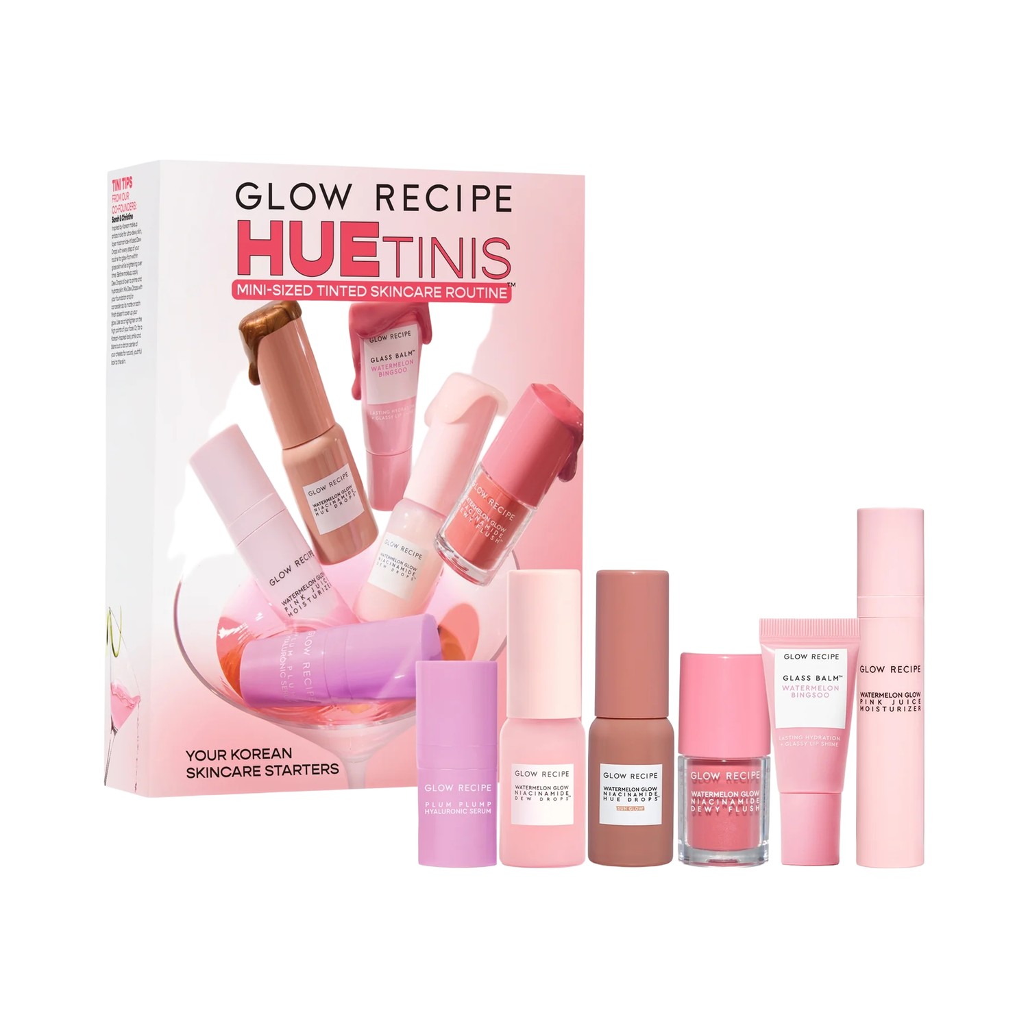 Glow Recipe Hue-Tinis Mini Tinted Skincare Set