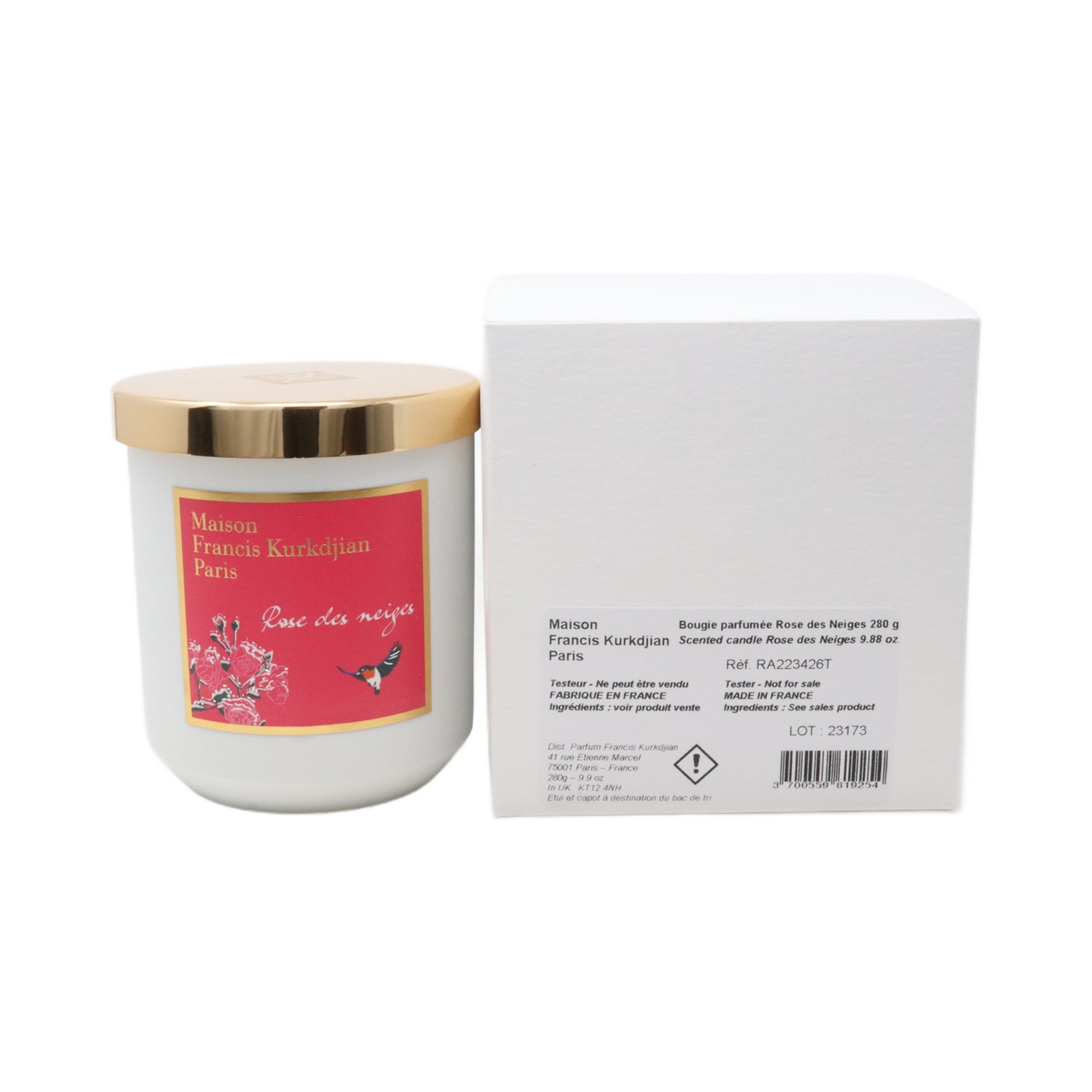 Maison Francis Kurkdjian Rose des Neiges Scented Candle